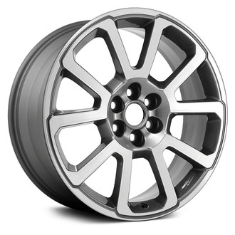 Replace® - 5 V-Spoke Machined and Medium Gray 20x8.5 Alloy Factory Wheel - Remanufactured