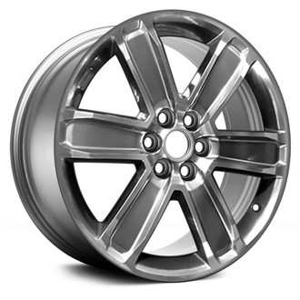Replace® - 6 I-Spoke Machined and Black Smoked Hyper Silver 20x8 Alloy Factory Wheel - Remanufactured