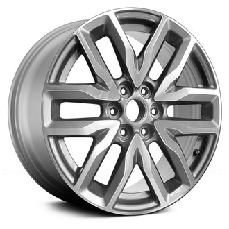 Replace® - 6 V-Spoke Machined and Dark Silver 18x7.5 Alloy Factory Wheel - Remanufactured