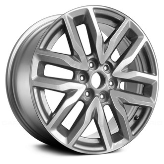 Replace® - 6 V-Spoke Dark Smoked Hyper Silver 18x7.5 Alloy Factory Wheel - Remanufactured
