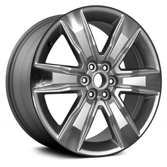 Replace® - 6 I-Spoke Machined and Medium Charcoal Metallic 20x8 Alloy Factory Wheel - Remanufactured