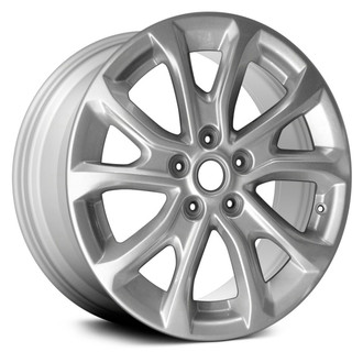 Replace® - 5 V-Spoke Silver 17x7 Alloy Factory Wheel - Remanufactured