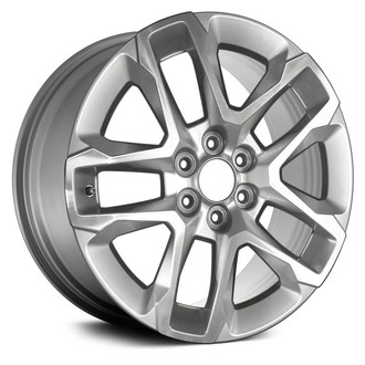 Replace® - Double 5-Spoke Machined and Medium Silver Metallic 18x7.5 Alloy Factory Wheel - Remanufactured