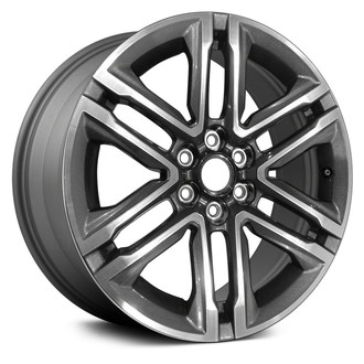 Replace® - 6 V-Spoke Medium Charcoal Metallic Machined 18x8.5 Alloy Factory Wheel - Remanufactured