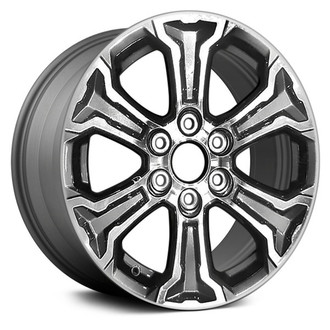 Replace® - 6 I-Spoke Machined and Medium Charcoal Metallic 18x8.5 Alloy Factory Wheel - Remanufactured