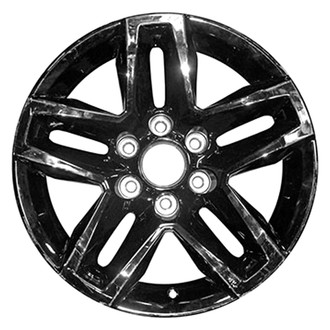 Replace® - Double 5-Spoke Painted Gloss Black 18x8.5 Alloy Factory Wheel - Replica