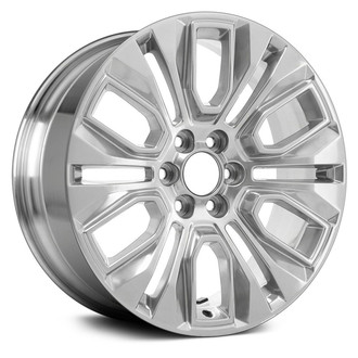 Replace® - 6 Split-Spoke Polished 22x9 Alloy Factory Wheel - Remanufactured