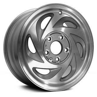 Replace® - 6-Slot Flat Gray Silver 15x7 Alloy Factory Wheel - Remanufactured