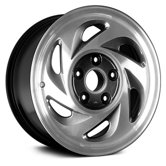 Replace® - 6-Slot Black 15x7 Alloy Factory Wheel - Remanufactured