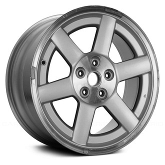 Replace® - 6 I-Spoke Silver with Machined Center and Flange 17x7.5 Alloy Factory Wheel - Remanufactured
