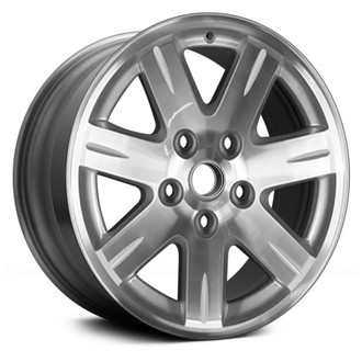 Replace® - 7 I-Spoke Machined and Silver 17x7.5 Alloy Factory Wheel - Remanufactured