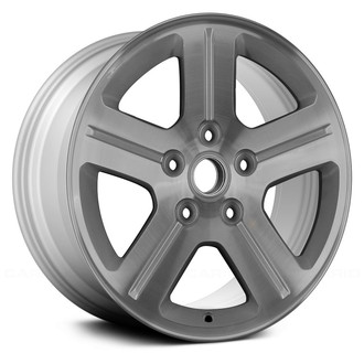 Replace® - 5-Spoke Machined and Silver 17x7.5 Alloy Factory Wheel - Remanufactured