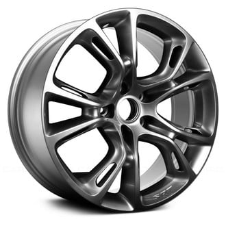 Replace® - 5 Double V-Spoke Dark Hyper Silver 20x10 Alloy Factory Wheel - Remanufactured