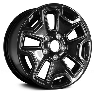 Replace® - 5-Slot Black Metallic with Gray Sticker 17x7.5 Alloy Factory Wheel - Remanufactured