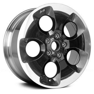 Replace® - 5-Hole Deep Black with Polished Flange 18x7.5 Alloy Factory Wheel - Remanufactured