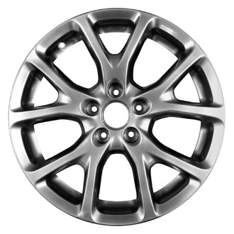 Replace® - 5 Y-Spoke Painted Medium Silver Metallic 17x7 Alloy Factory Wheel - Remanufactured