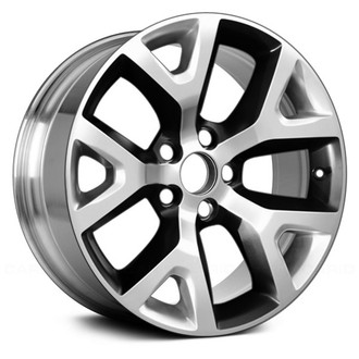 Replace® - 5 Y-Spoke Polished and Deep Black with Egg Matte Clear 17x7.5 Alloy Factory Wheel - Remanufactured