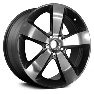 Replace® - 5-Spoke Machined and Charcoal 20x8 Alloy Factory Wheel - Remanufactured