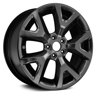 Replace® - 5 Y-Spoke Black Satin Clear 17x7.5 Alloy Factory Wheel - Remanufactured