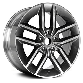 Replace® - Double 5-Spoke Polished and Dark Charcoal Metallic 18x8 Alloy Factory Wheel - Remanufactured