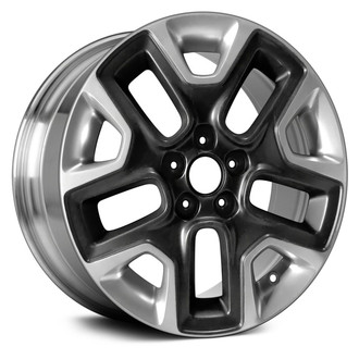 Replace® - 10-Slot Polished and Black Metallic 17x6.5 Alloy Factory Wheel - Remanufactured