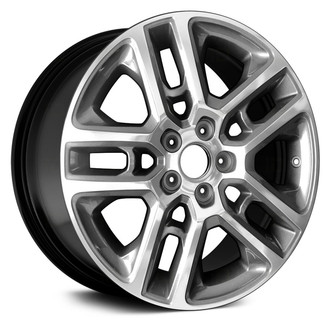 Replace® - Double 5-Spoke Black 17x7 Alloy Factory Wheel - Remanufactured