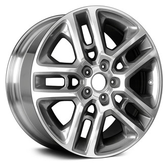 Replace® - Double 5-Spoke Polished and Medium Charcoal 17x7 Alloy Factory Wheel - Remanufactured
