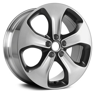 Replace® - 5-Spoke Polished with Black Metallic Windows 18x7 Alloy Factory Wheel - Remanufactured