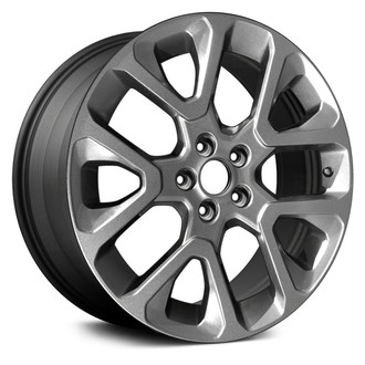 Replace® - 5 V-Spoke Dark Flat Charcoal Matte Clear 19x7.5 Alloy Factory Wheel - Remanufactured