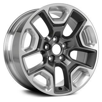 Replace® - 5 Y-Spoke Polished and Charcoal Metallic 17x7.5 Alloy Factory Wheel - Remanufactured