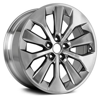 Replace® - 10 Alternating-Spoke Polished and Dark Hyper Silver 19x7.5 Alloy Factory Wheel - Remanufactured