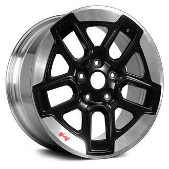 Replace® - Double 5-Spoke Black 17x7.5 Alloy Factory Wheel - Remanufactured