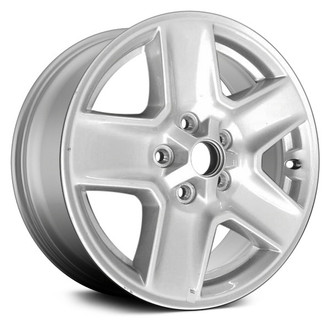 Replace® - 5-Spoke Machined and Dark Silver 17x7.5" Alloy Factory Wheel - Remanufactured