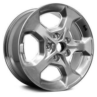 Replace® - 5-Spoke Painted Medium Silver Metallic With Sticker 17x7.5" Alloy Factory Wheel - Remanufactured