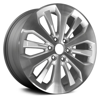 Replace® - 6 Double-Spoke Machined and Medium Charcoal 20x8.5 Alloy Factory Wheel - Remanufactured