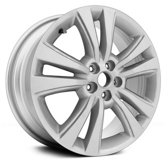Replace® - 5 V-Spoke Bright Sparkle Silver 18x8 Alloy Factory Wheel - Remanufactured