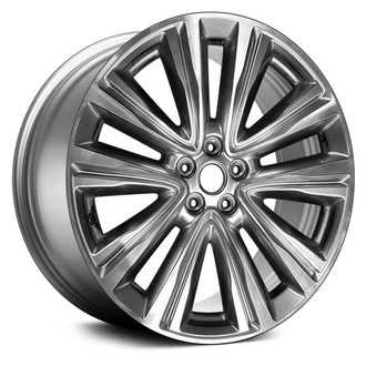 Replace® - 5 V-Spoke Machined and Medium Hyper Silver 20x8 Alloy Factory Wheel - Remanufactured