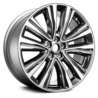Replace® - 5 V-Spoke Machined and Dark Smoked Hyper Silver 20x8 Alloy Factory Wheel - Remanufactured