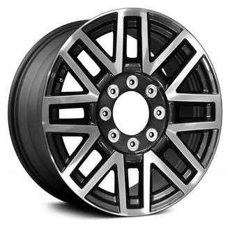 Replace® - 8 V-Spoke Machined and Charcoal 20x8 Alloy Factory Wheel - Remanufactured