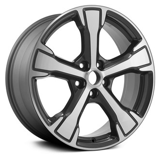 Replace® - 5-Spoke Machined and Medium Charcoal 18x7.5 Alloy Factory Wheel - Remanufactured