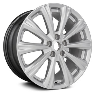 Replace® - 10 I-Spoke Bright Smoked Hyper Silver 18x7.5 Alloy Factory Wheel - Replica