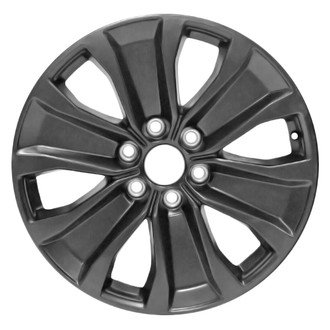 Replace® - 6 I-Spoke Painted Black Satin Clear 20x8.5 Alloy Factory Wheel - Remanufactured