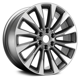 Replace® - 12 I-Spoke Dark Smoked Hypersilver 22x9.5 Alloy Factory Wheel - Remanufactured
