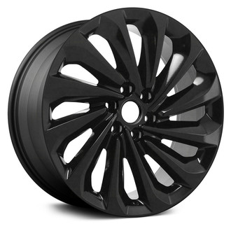 Replace® - 12-Spoke Black 22x9.5 Alloy Factory Wheel - Remanufactured