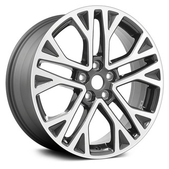 Replace® - Double 5-Spoke Machined Medium Charcoal Metallic 18x7 Alloy Factory Wheel - Remanufactured