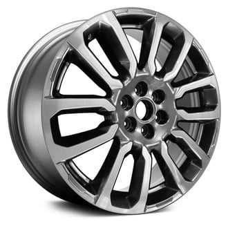Replace® - 6 Double-Spoke Machined Deep Black Smoked Hyper 20x8 Alloy Factory Wheel - Remanufactured
