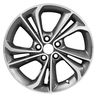 Replace® - 10 I-Spoke Machined Dark Bluish Charcoal 18x7.5 Alloy Factory Wheel - Remanufactured