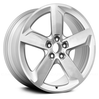 Replace® - 5 Turbine-Spoke Machined and Bright Silver Metallic 19x8 Alloy Factory Wheel - Remanufactured