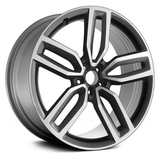 Replace® - Double 5-Spoke Machined and Charcoal 21x8.5 Alloy Factory Wheel - Remanufactured