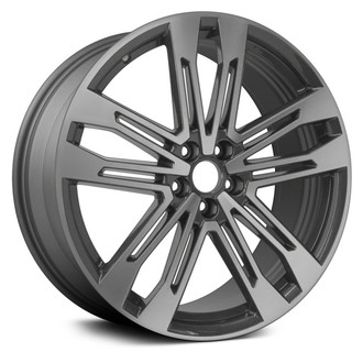 Replace® - Multi 5-Spoke Machined and Medium Charcoal 21x8.5 Alloy Factory Wheel - Remanufactured